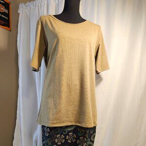 NWOT Lularoe - Gigi Tshirt - Heather Gold
